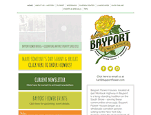 Tablet Screenshot of bayportflower.com